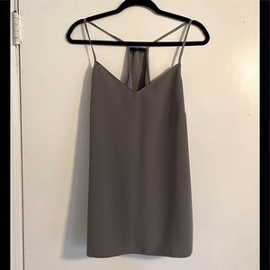 Banana Republic Racerback Cami L Grey Tank